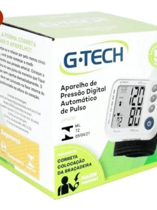 G-Tech Aparelho de pressão digital de pulso GP400, Branca