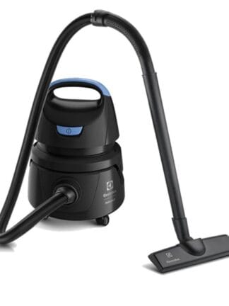 Aspirador água pó Electrolux compacto potente função sopro 1400W 12 L total 5 L util protetor termico AWD01 127v