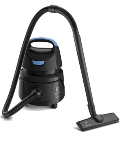 Aspirador água pó Electrolux compacto potente função sopro 1400W 12 L total 5 L util protetor termico AWD01 127v
