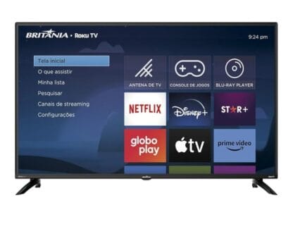 Smart TV 42” Britânia Roku TV Dolby Audio BTV42G6FR2CP