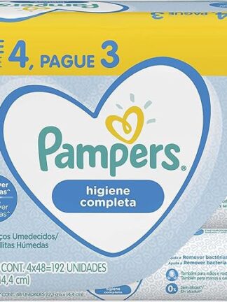 Lenços Umedecidos Pampers Higiene Completa - 192 lenços