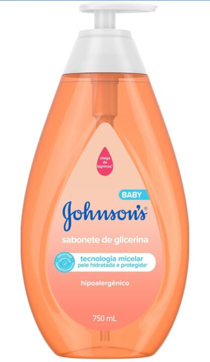 Johnson's Baby Sabonete Líquido Glicerina da Cabeça aos Pés, 750ml