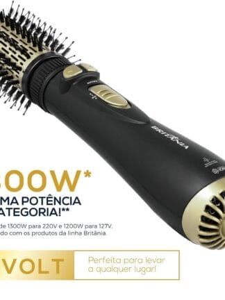 Escova Rotativa Britânia BER20PD 3 Temperaturas 1300W Bivolt