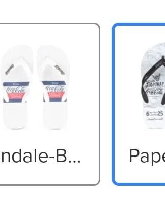 Chinelo Sandalia Coca Cola Masculino Branco Praia - Original