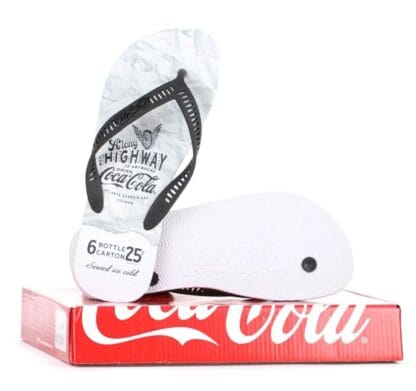 Chinelo Sandalia Coca Cola Masculino Branco Praia - Original - Imagem 2