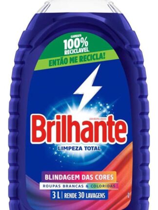 Brilhante Limpeza Total - Lava Roupas Líquido 3L