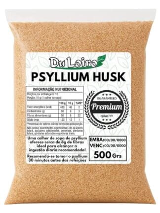 PSYLLIUM HUSK FIBRA (100% NATURAL) 500g - PSILLIUM