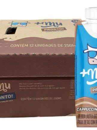 +Mu Mulkshake Bebida Proteica Láctea UHT Sabor Cappuccino - Pack 12 unidades