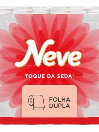 Neve Papel Higiênico Toque de Seda Folha Dupla, 30m, Leve 16 Pague 15 Rolos