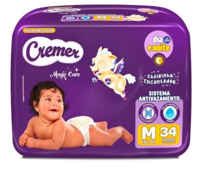 Fralda Cremer Econômica M 34 Unidades