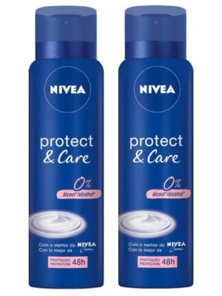 Kit Desodorante Aerossol NIVEA Protect & Care 150ML - 2 Unidades, Nivea, pacote de 2