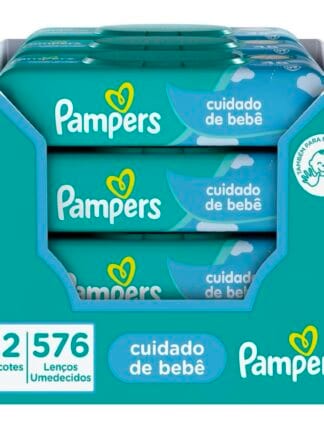 Pampers Lenços Umedecidos Cuidado de Bebê 576 unidades