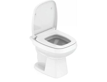 Celite Kit Bacia Convencional, Assento Polipropileno Soft Close e Complementos de Instalação City, Cor: Branco