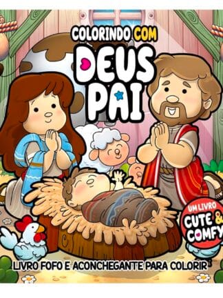 Colorindo com Deus Pai - Um Livro Cute & Comfy - Livro de Colorir Adulto