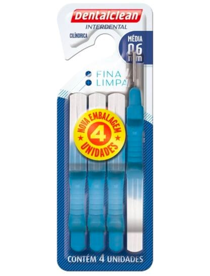 Dentalclean Escova Interdental, Cilíndrica, 0,6mm