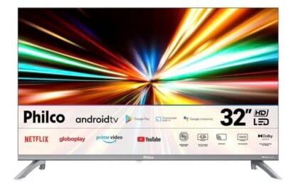 Smart TV Philco 32” Led Dolby Áudio Prata PTV32M9GACGB – 127 Volts