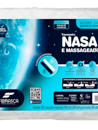 Travesseiro Nasa e Massageador Ortopédico - P/fronhas 50 x 70 cm - Fibrasca