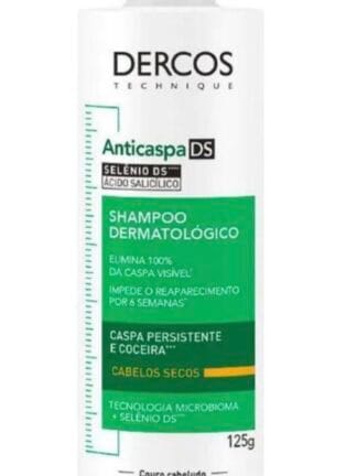 Shampoo Anticaspa Cabelos Secos 125g Dercos DS Vichy