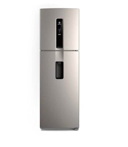 Geladeira Electrolux Frost Free Inverter 410L Água na Porta com AutoSense Duplex Inox Look (IW46S) 127V