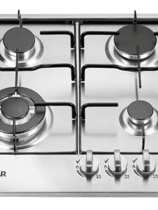 SUGGAR COOKTOP A GÁS 4 BOCAS MESA EM AÇO INOX TRIPLA CHAMA LATERAL BIVOLT FG4134IX