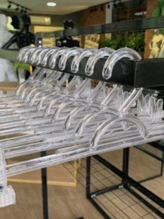 Cabide com Presilha para Saia Acrilico - 10 unidades