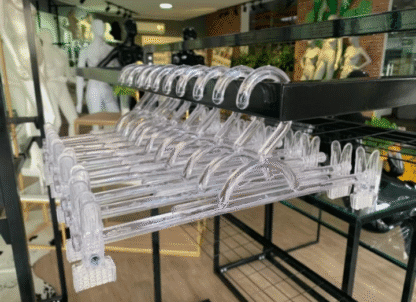 Cabide com Presilha para Saia Acrilico - 10 unidades