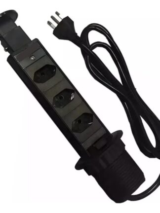 Torre De Tomada Multiplug Embutir Retrátil Mesa Usb Tipo-c