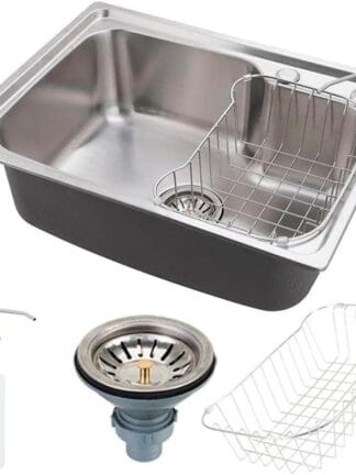 Pingoo.casa, Cuba para Cozinha Gourmet Inox com Acessórios Matis - Prata