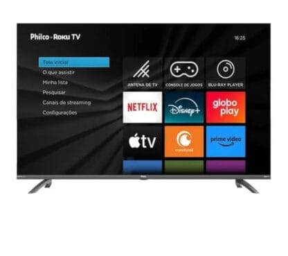 Smart TV 55” Philco PTV55G3ERSGB Roku TV Led Dolby Audio