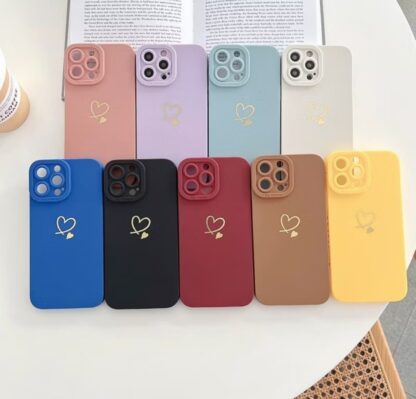 Ins Simples Amor Coração Graffiti Caso De Telefone Para Redmi 14C 13 12 13C 12C Nota 14 13 12