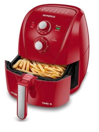 MONDIAL Fritadeira Sem Óleo Air Fryer 4L, Vermelho, 1500W, 110V - AFN-40-FR