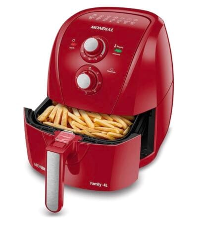 MONDIAL Fritadeira Sem Óleo Air Fryer 4L, Vermelho, 1500W, 110V - AFN-40-FR