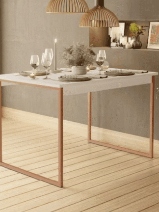 Mesa Jantar Cozinha Manu Estilo Industrial