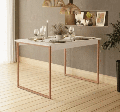 Mesa Jantar Cozinha Manu Estilo Industrial