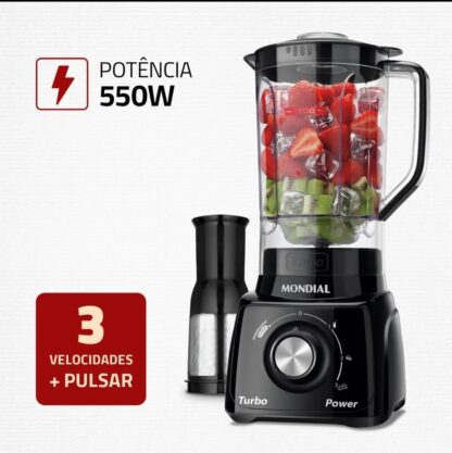 Liquidificador Turbo Power Mondial 550w