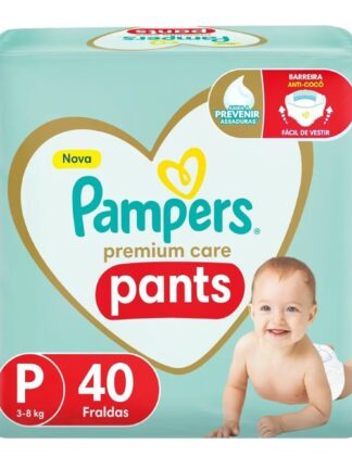 Fralda Pampers Pants Premium Care P - 40 fraldas