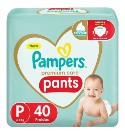 Fralda Pampers Pants Premium Care P - 40 fraldas