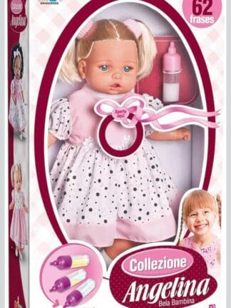 Boneca Angelina Loira 62 Frases 48cm