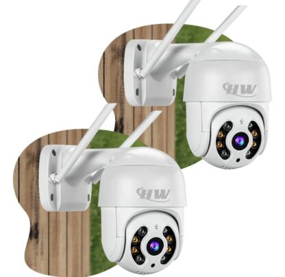Kit 2câmera Ip Icsee Prova D'água Infravermelho Externa Wifi- HW