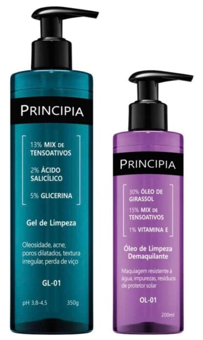 Principia Kit Limpeza Profunda Anti Acne Gl-01 + Ol-01 Momento de aplicação Dia/Noite Tipo de pele Todo tipo de pele