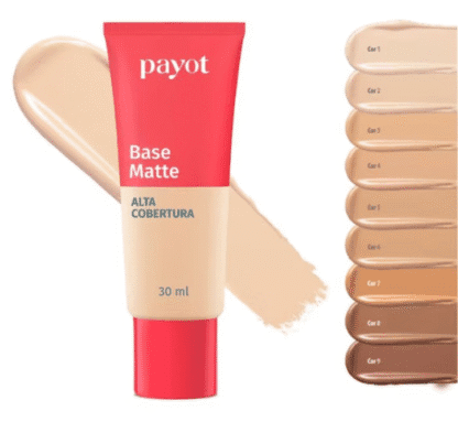 Base Matte Payot Alta Cobertura 30ml Cherrie Nova Boca Rosa