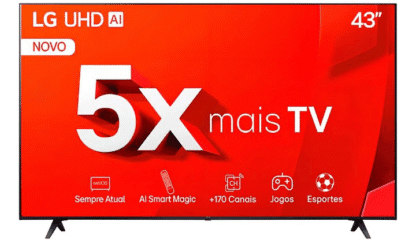 Smart TV 43 LG com tela LED 4K