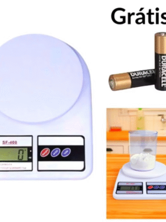 Balança de precisão para cozinha - 10Kg - Com pilhas - Digital