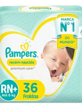Fralda Pampers Premium Care RN+ - 36 fraldas