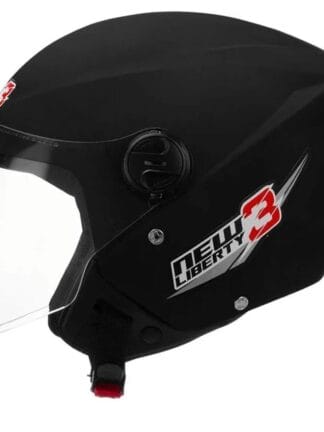 CAPACETE ABERTO PRO TORK NEW LIBERTY 3 SOLID PRETO FOSCO TAM. 60
