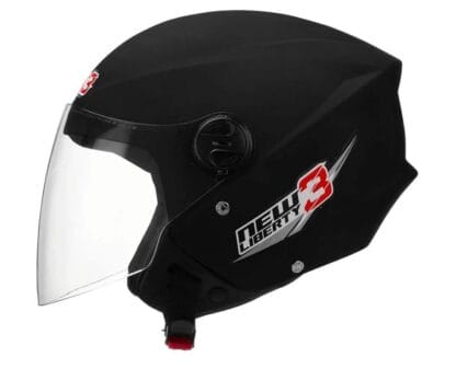 CAPACETE ABERTO PRO TORK NEW LIBERTY 3 SOLID PRETO FOSCO TAM. 60