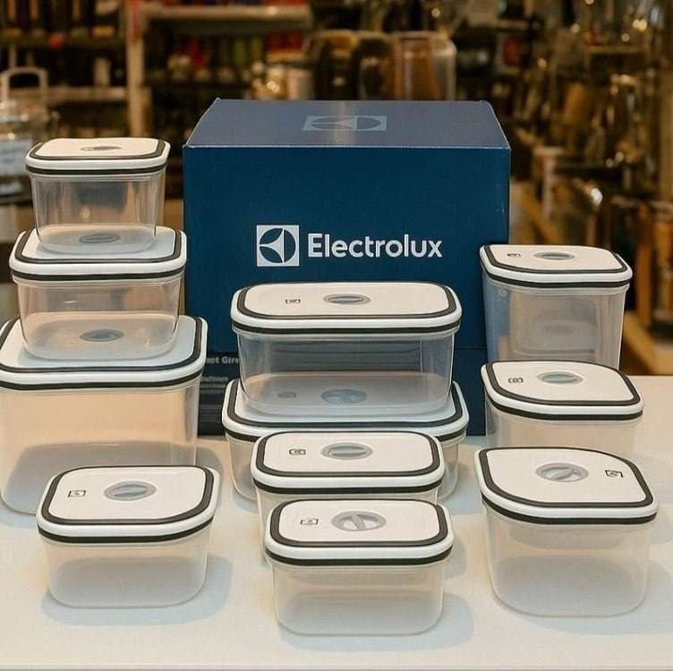 Electrolux, Pote Hermetico, 12 unidades, A23122901, cinza