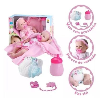 New Born Faz Xixi Divertoys Branca