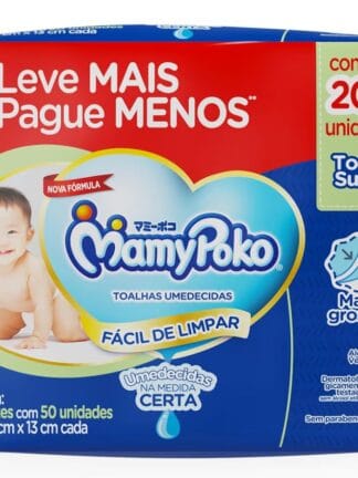 MamyPoko Lenços Umedecidos Toque Suave 200 Unidades