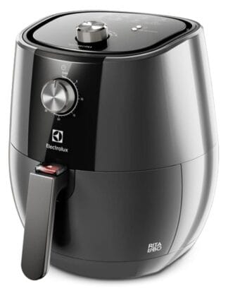 Fritadeira Elétrica sem oleo Electrolux Airfryer 4L 8 receitas pré-sugeridas desligamento automatico cesto removivel 1400W EAF30 grafite 127v